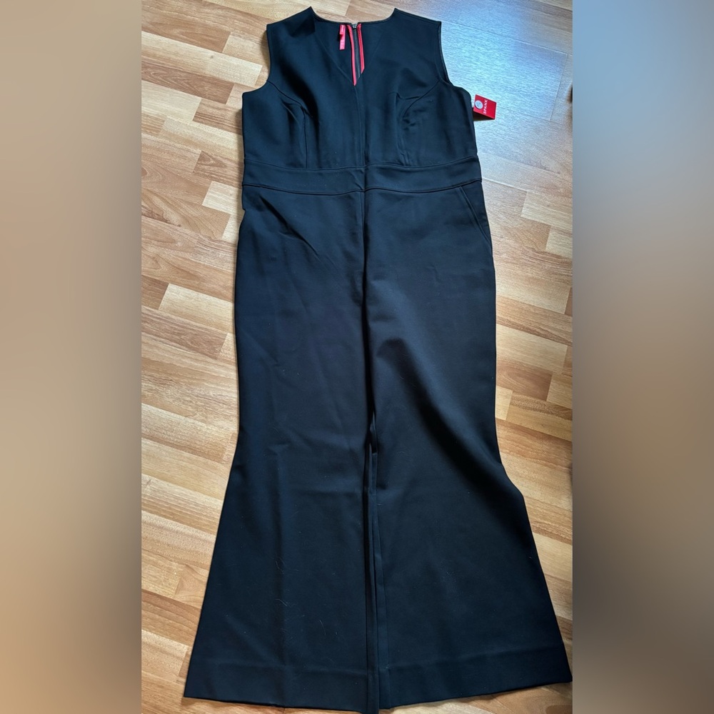 SPANX Black Tailored Jumpsuit with Wide Legs